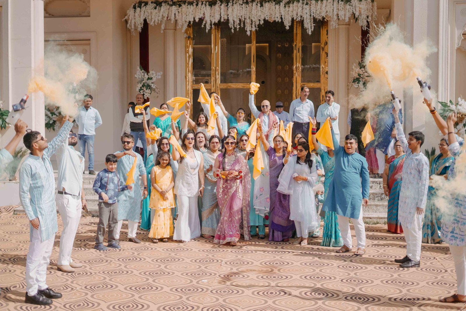 Haldi ceremony photograph by The Silver Frame Studio