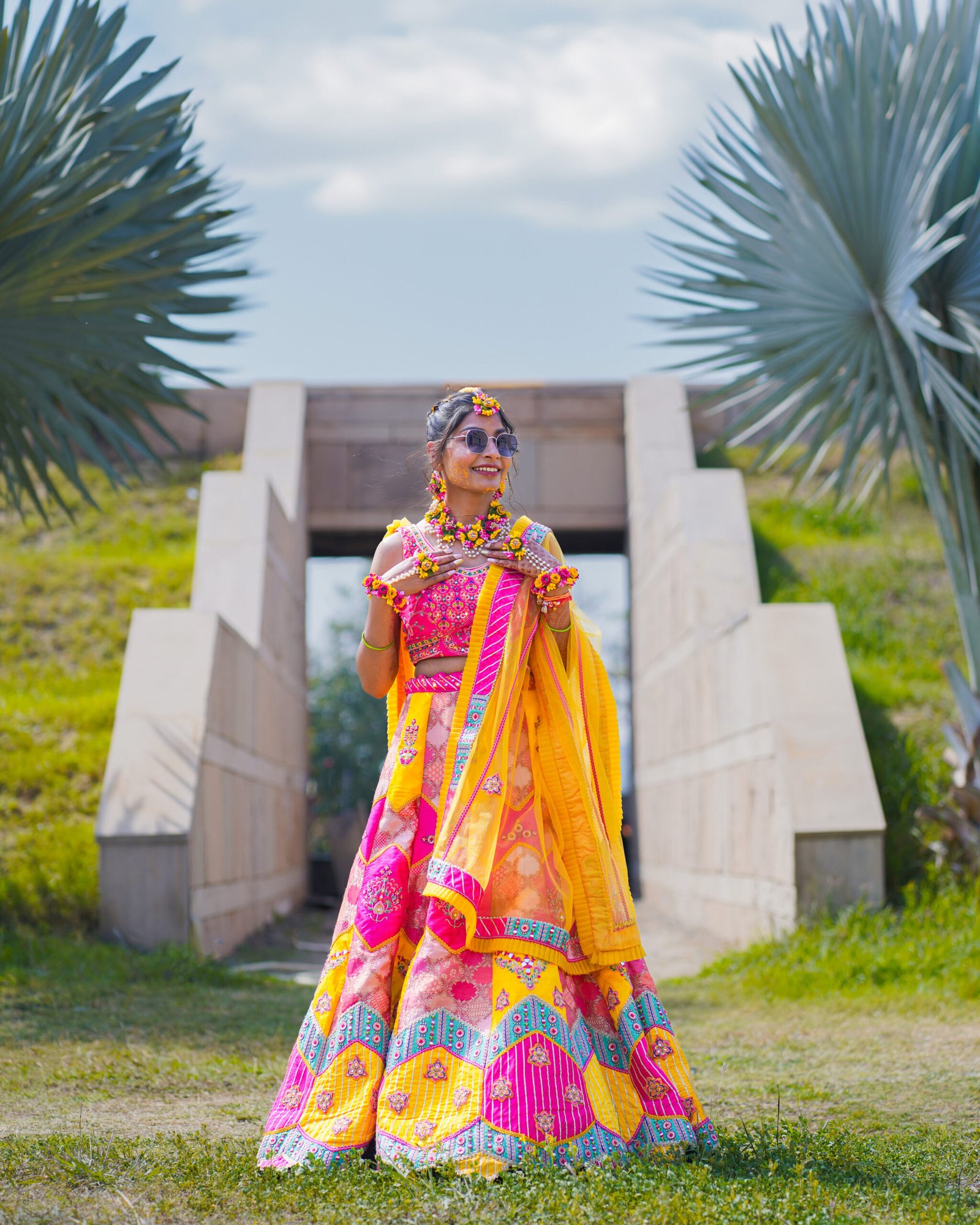 Haldi ceremony photograph by The Silver Frame Studio