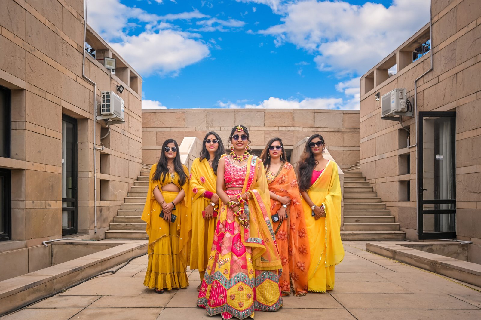 Haldi ceremony photograph by The Silver Frame Studio