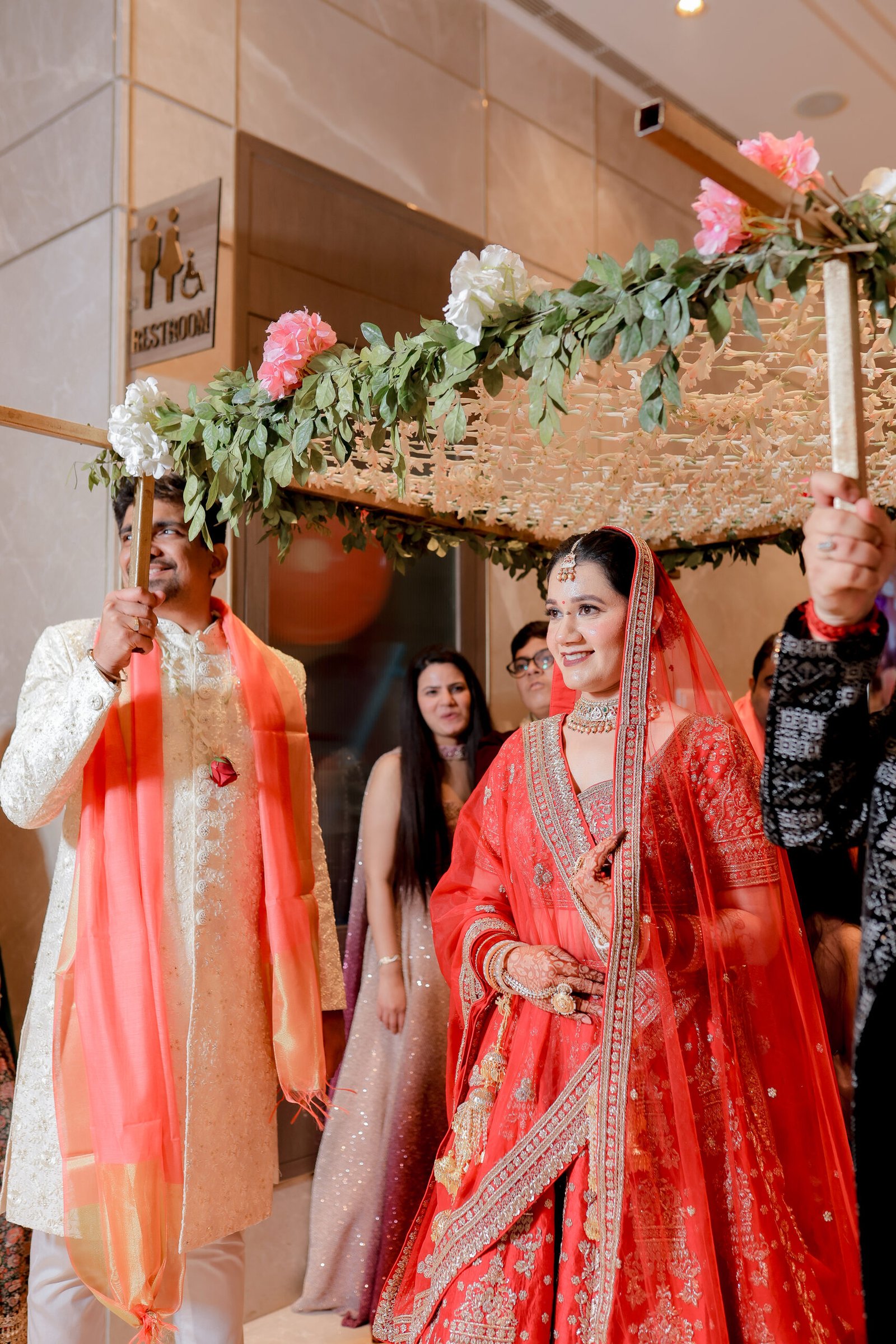 Love & Shraddha · Varmala — wedding photograph by The Silver Frame Studio