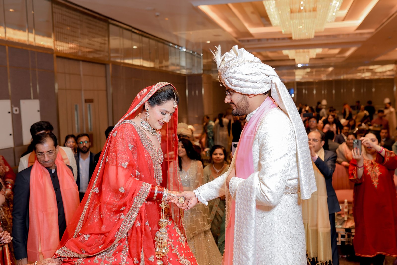 Love & Shraddha · Varmala — wedding photograph by The Silver Frame Studio