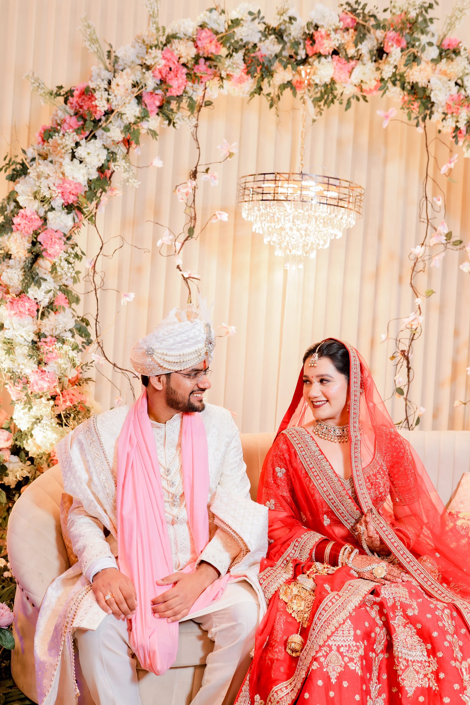 Love & Shraddha · Varmala — wedding photograph by The Silver Frame Studio