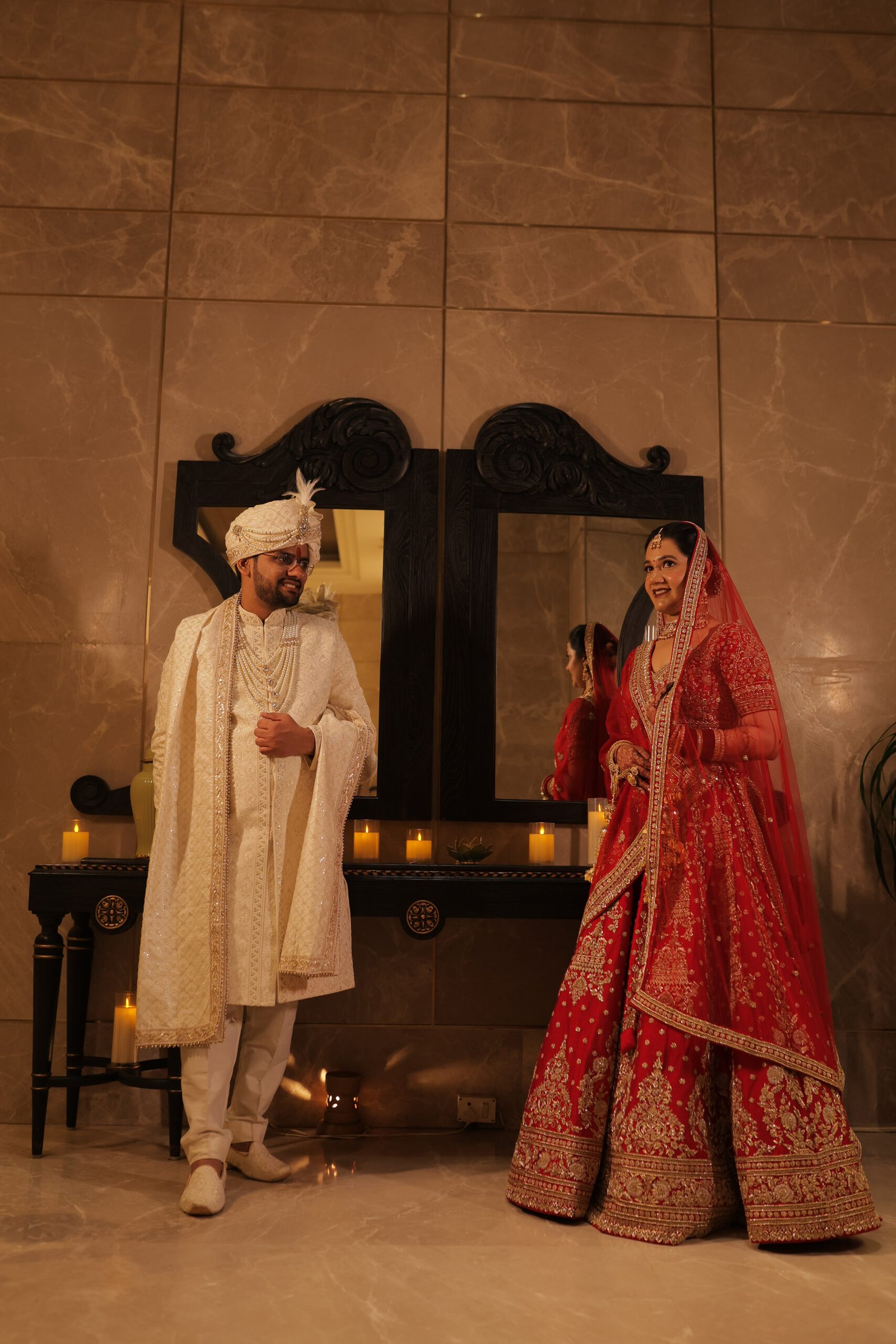 Love & Shraddha · Varmala — wedding photograph by The Silver Frame Studio