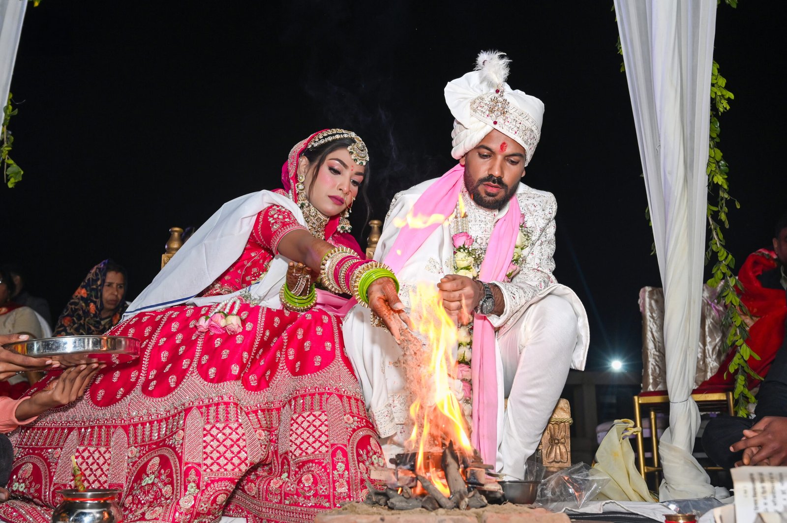 Wedding photograph of Akash & Pragya by The Silver Frame Studio