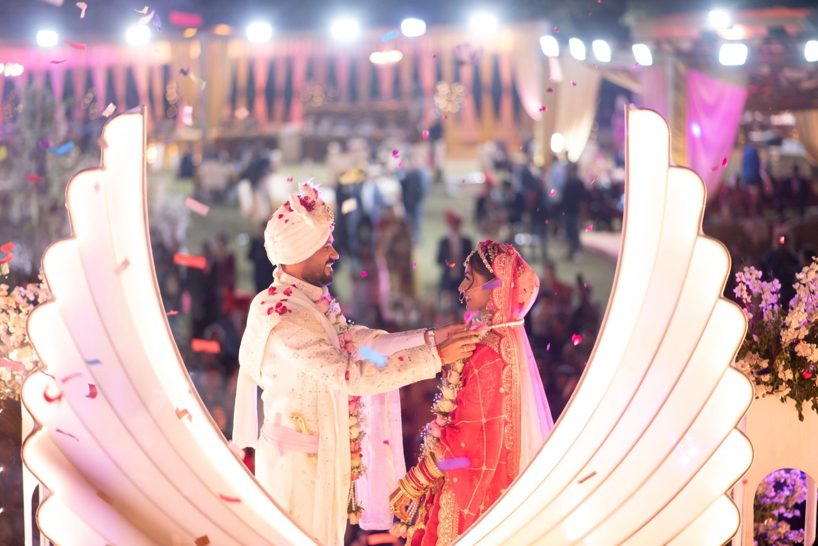 Wedding photograph of Akash & Pragya by The Silver Frame Studio