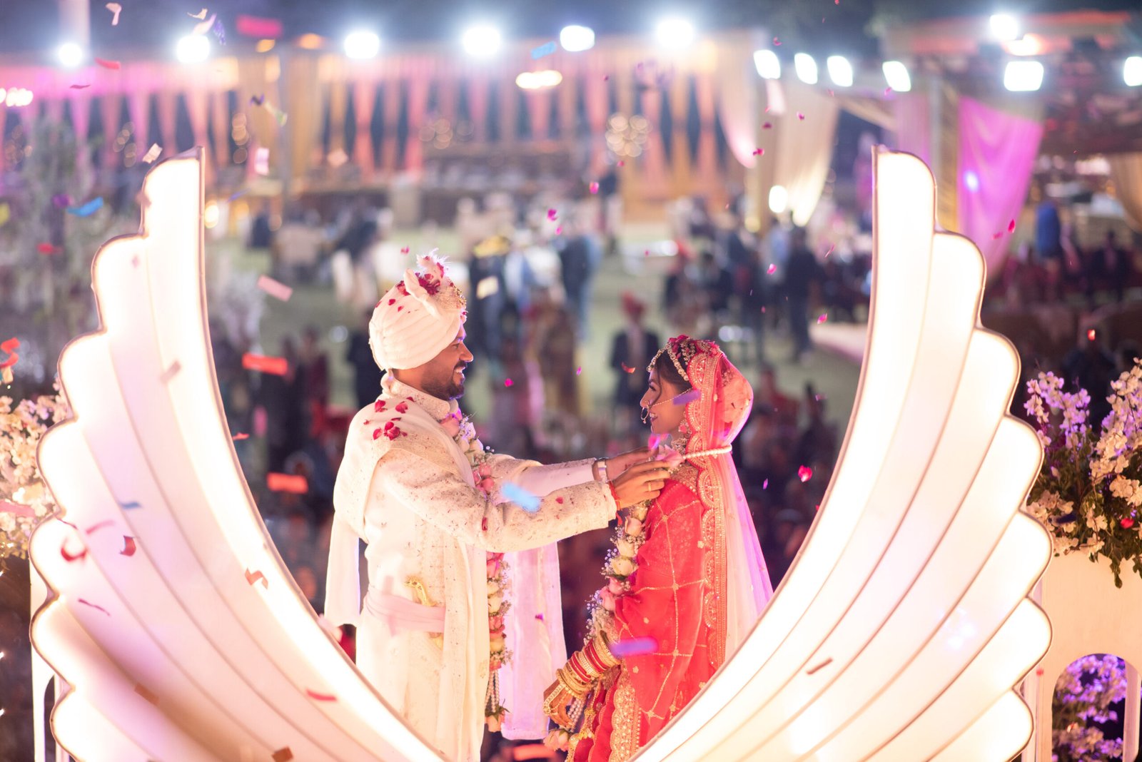 Wedding photograph of Akash & Pragya by The Silver Frame Studio