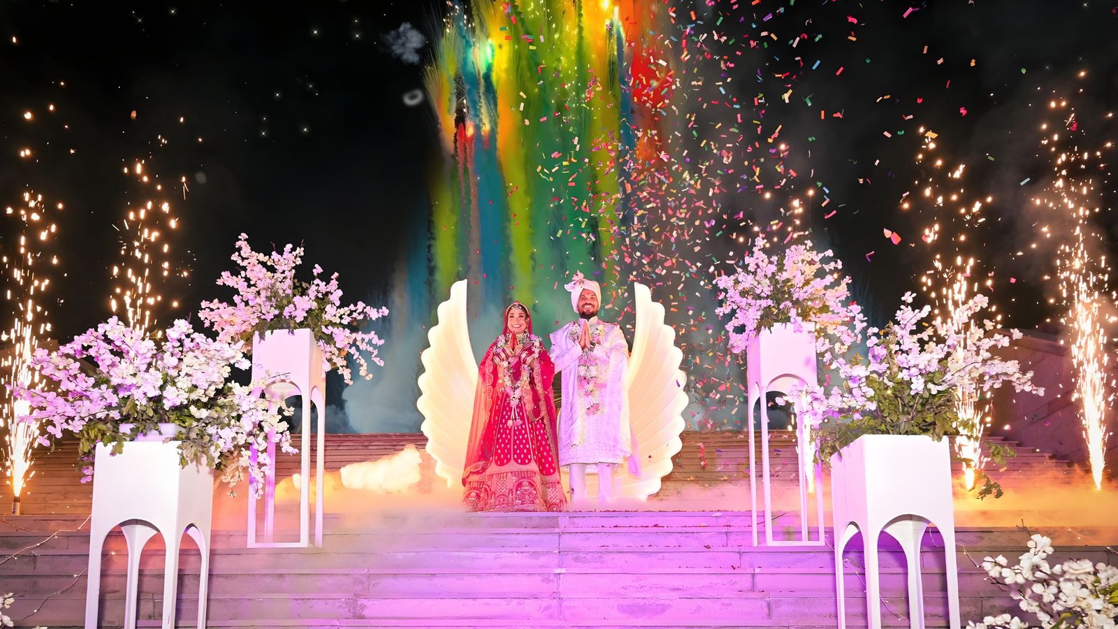 Wedding photograph of Akash & Pragya by The Silver Frame Studio