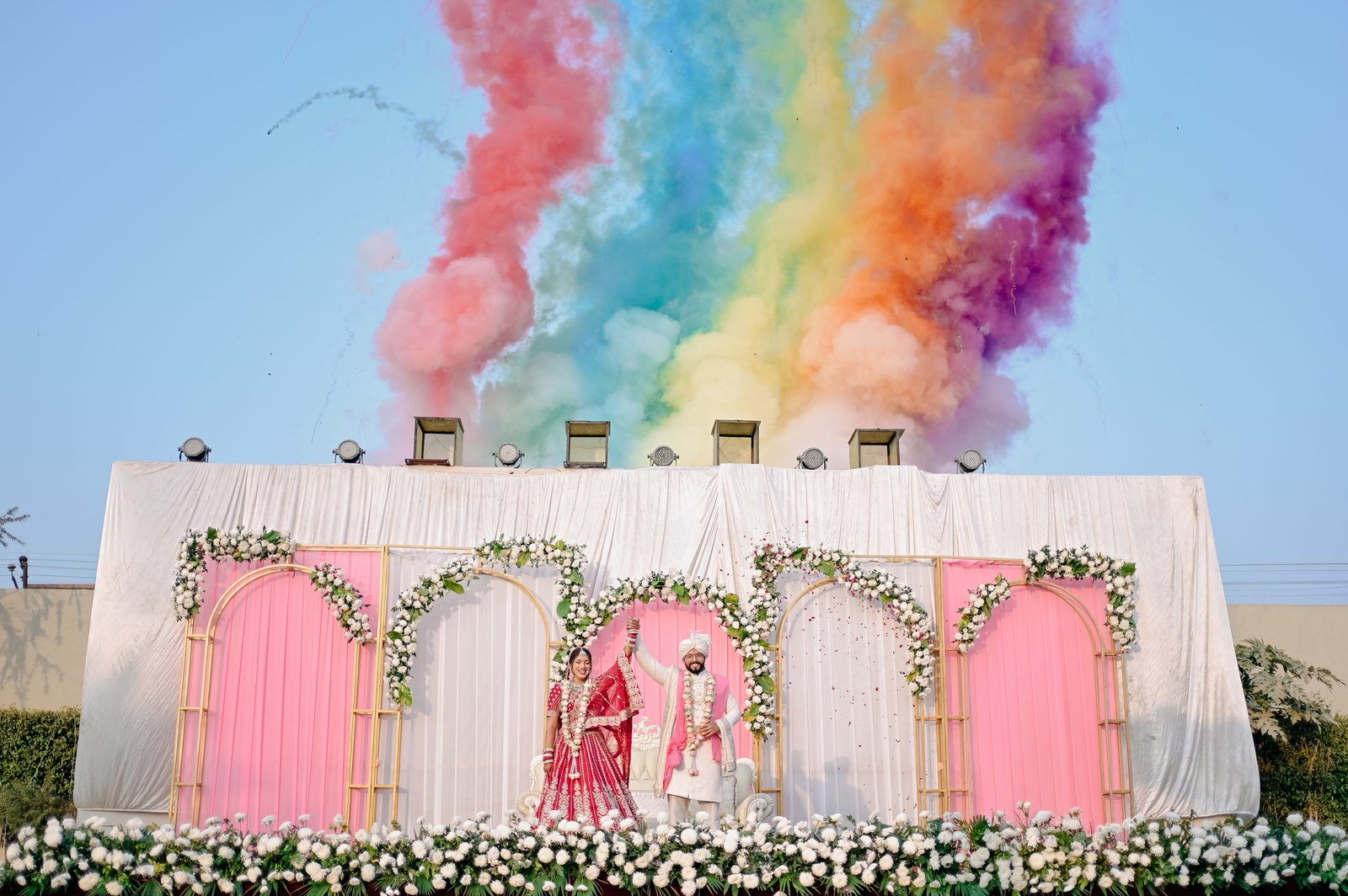 Wedding photograph of Anchal & Himanshu by The Silver Frame Studio