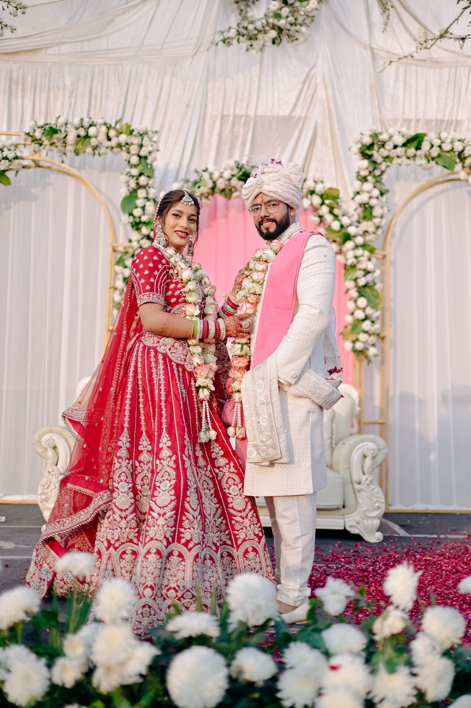 Wedding photograph of Anchal & Himanshu by The Silver Frame Studio