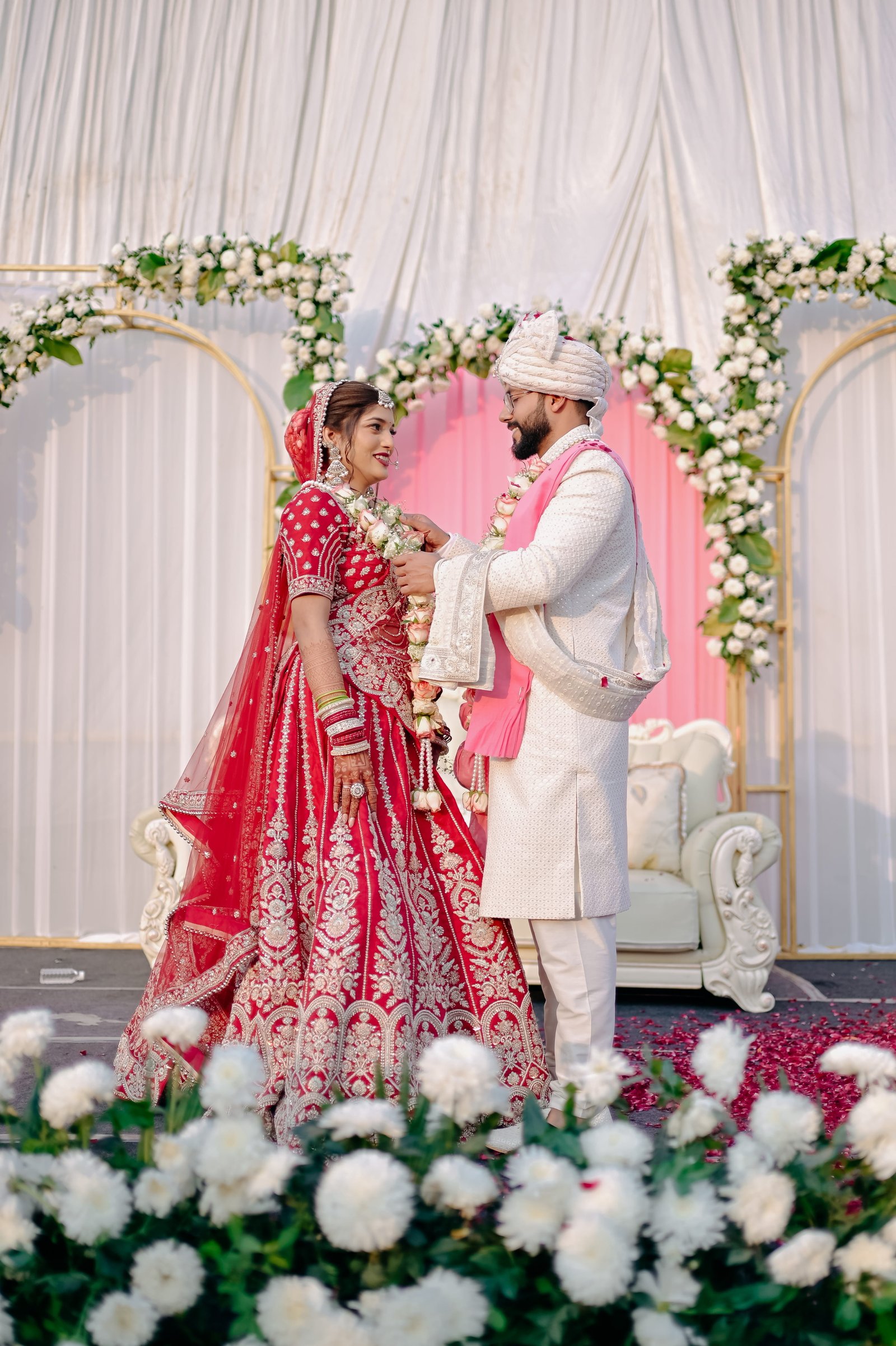 Wedding photograph of Anchal & Himanshu by The Silver Frame Studio
