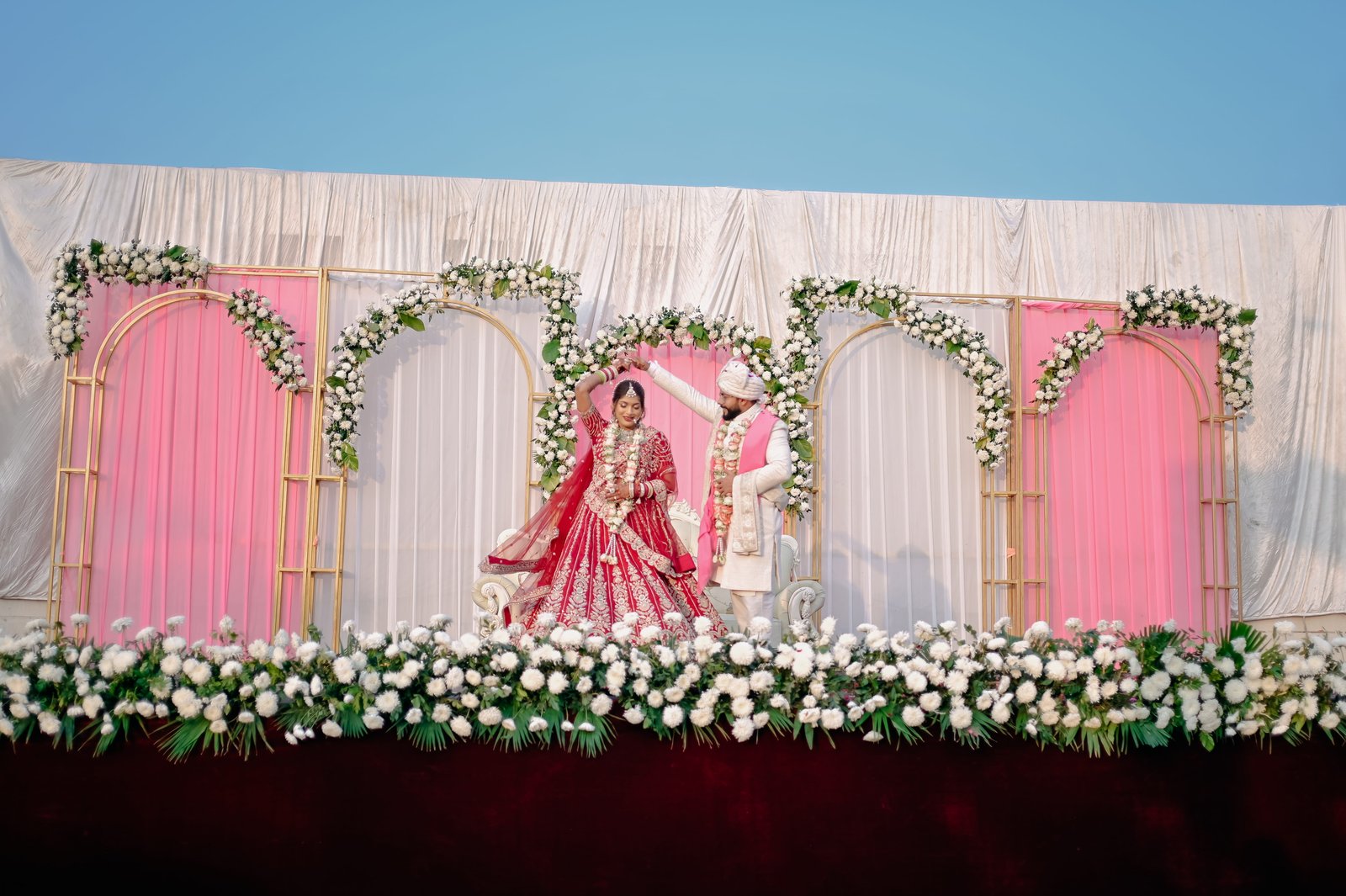 Wedding photograph of Anchal & Himanshu by The Silver Frame Studio