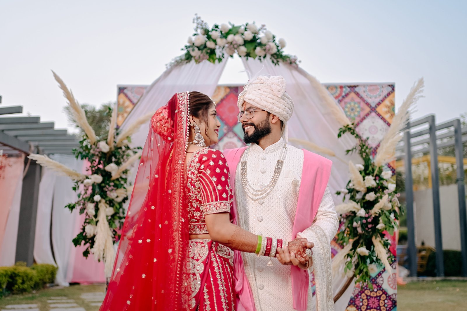 Wedding photograph of Anchal & Himanshu by The Silver Frame Studio