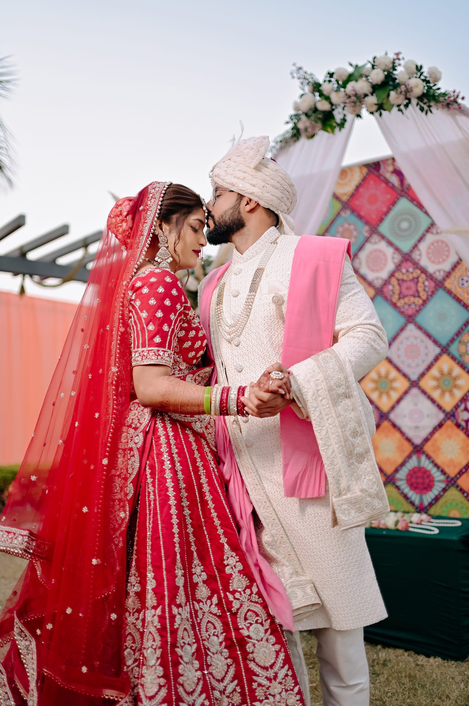Wedding photograph of Anchal & Himanshu by The Silver Frame Studio