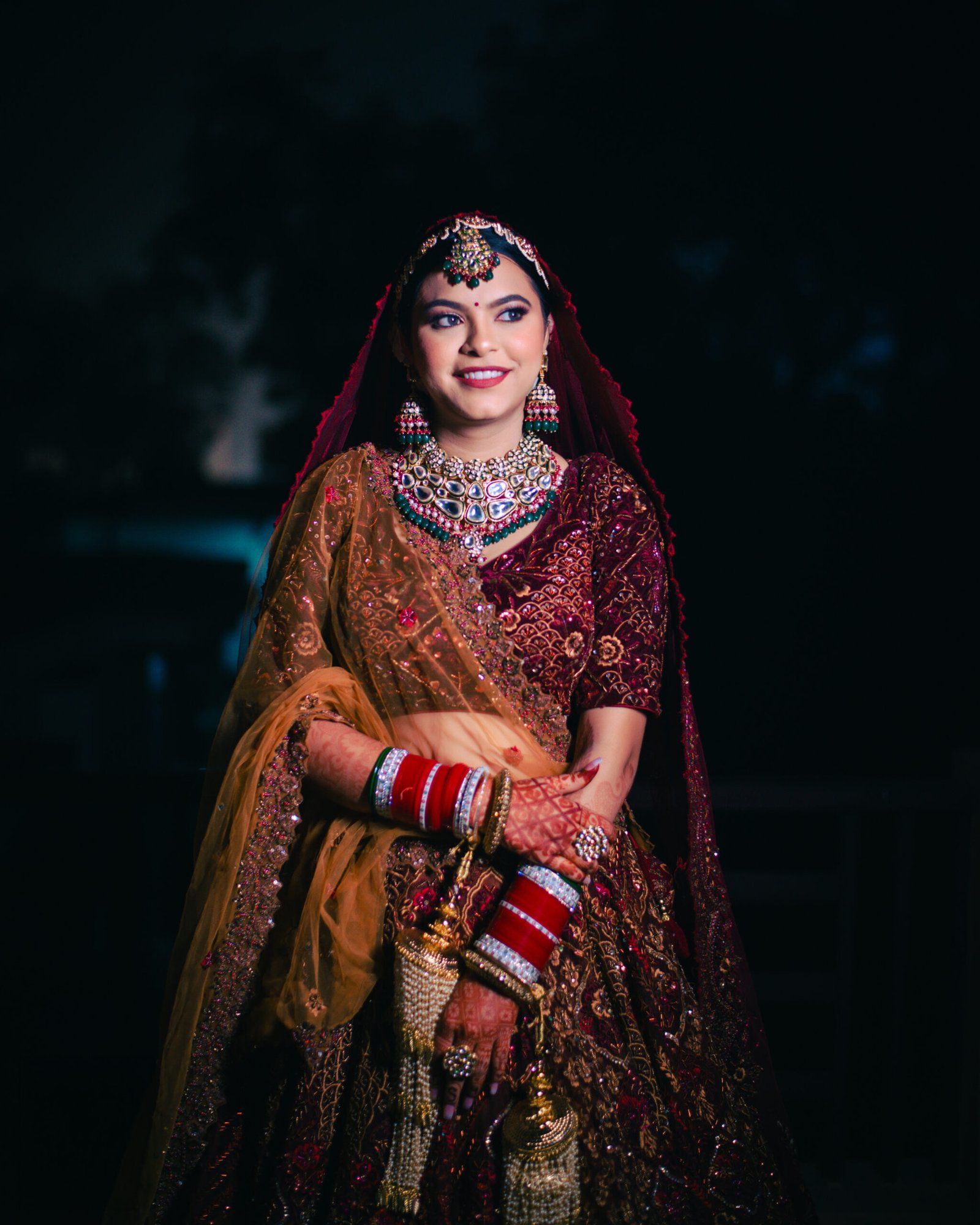 Wedding photograph of Hemlata by The Silver Frame Studio