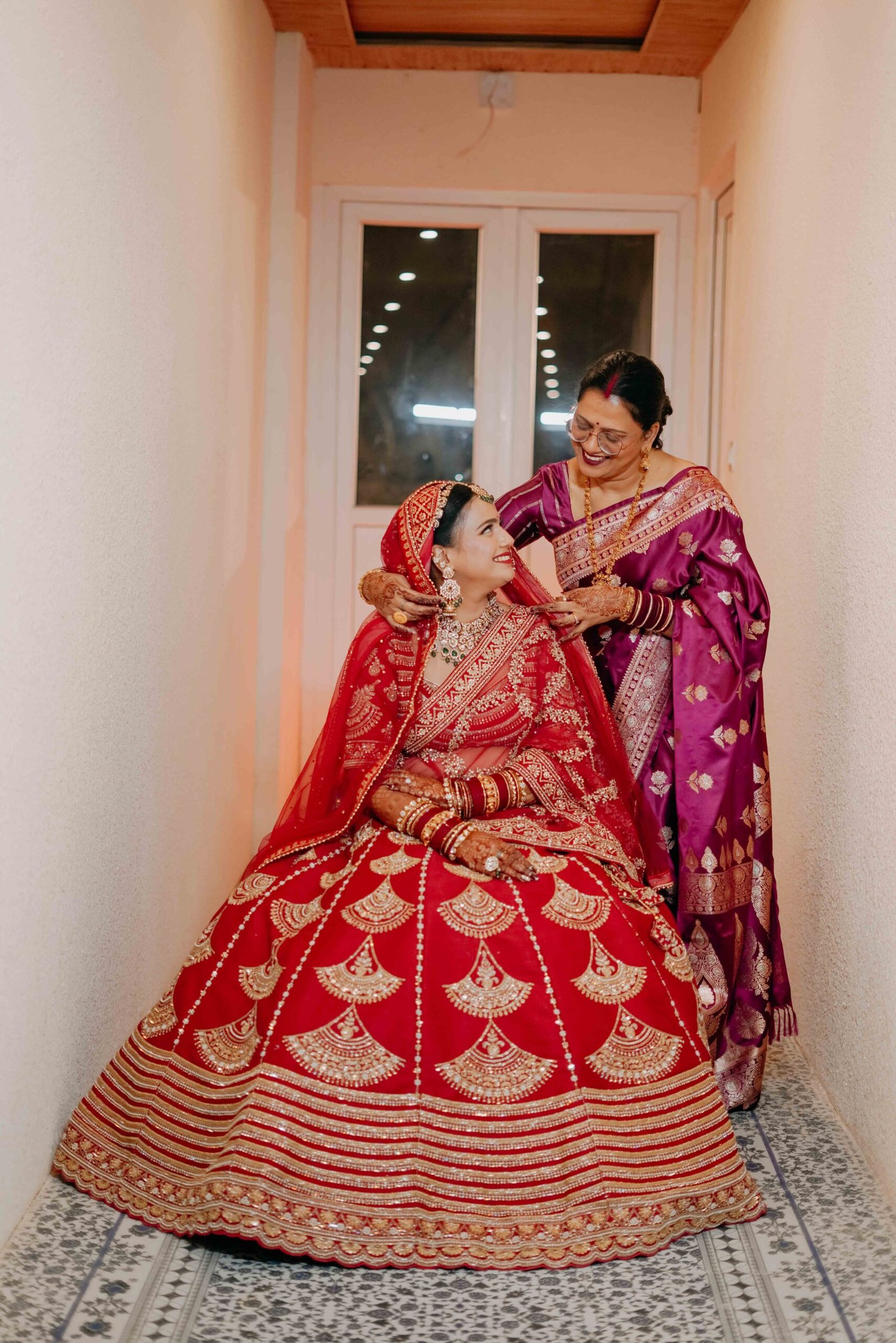 Wedding photograph of Krishna & Dhruvika by The Silver Frame Studio