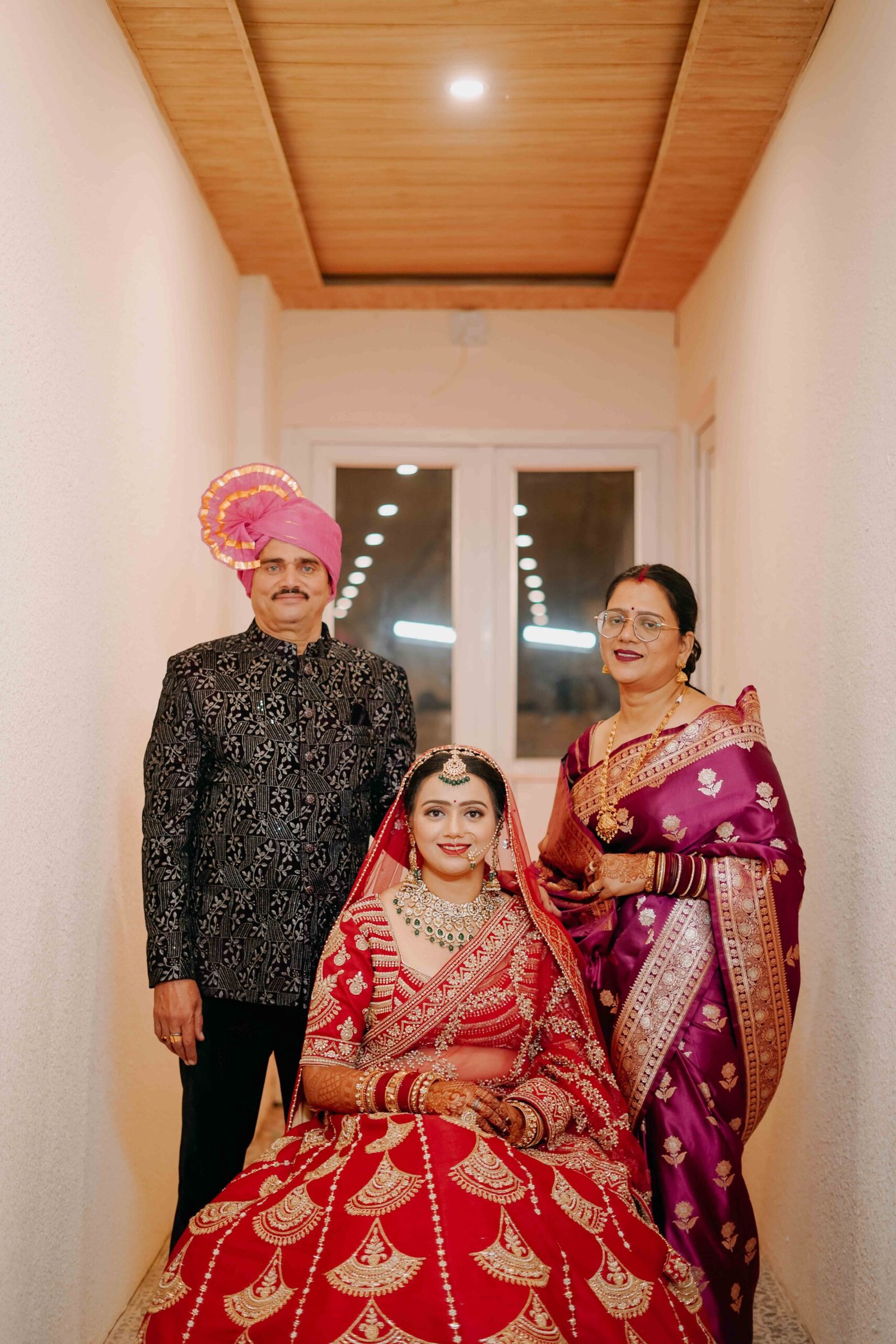 Wedding photograph of Krishna & Dhruvika by The Silver Frame Studio