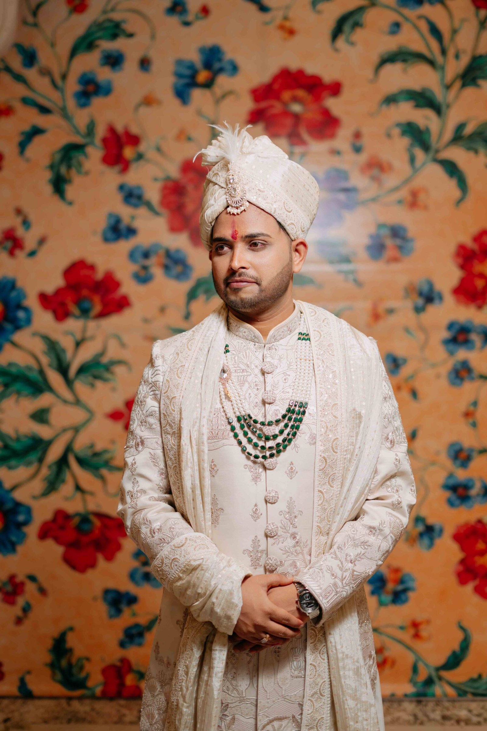 Wedding photograph of Krishna & Dhruvika by The Silver Frame Studio