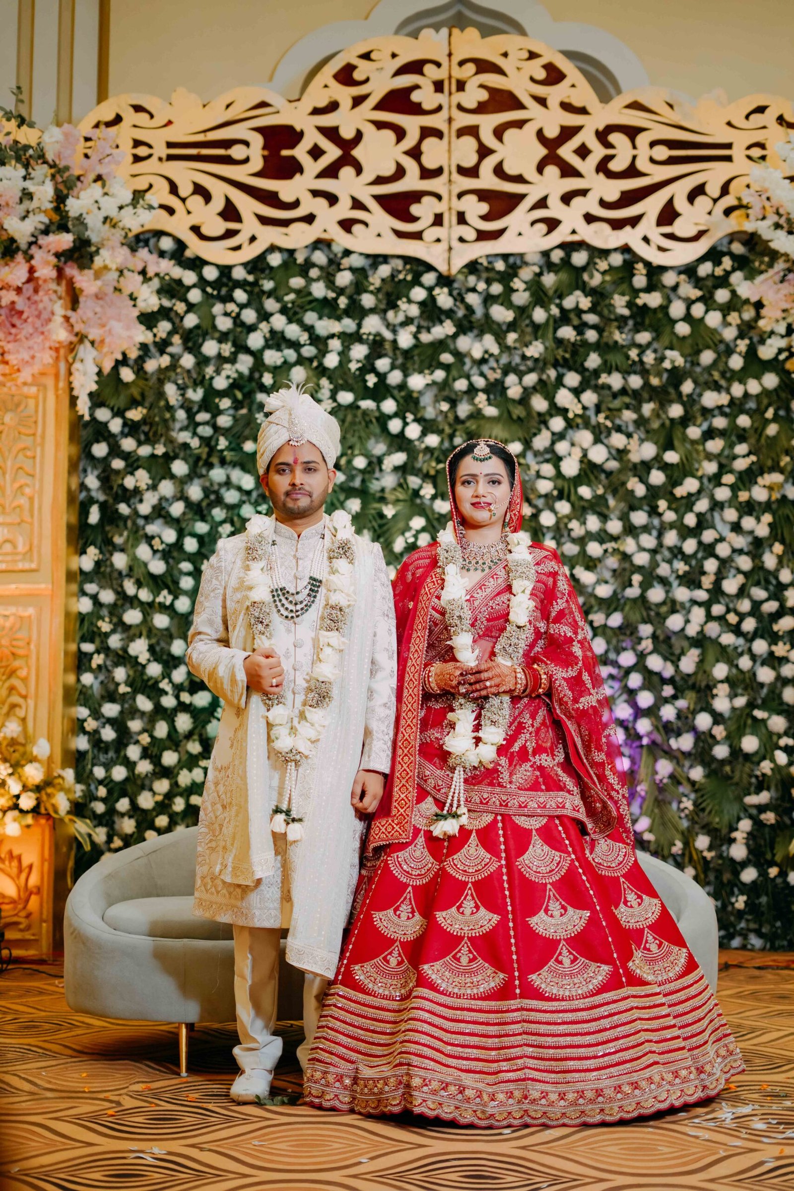 Wedding photograph of Krishna & Dhruvika by The Silver Frame Studio