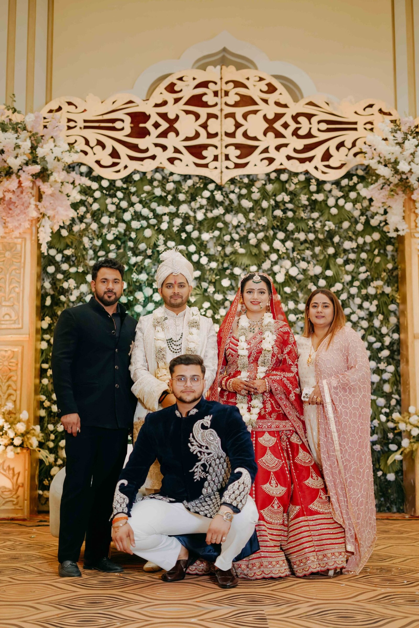 Wedding photograph of Krishna & Dhruvika by The Silver Frame Studio