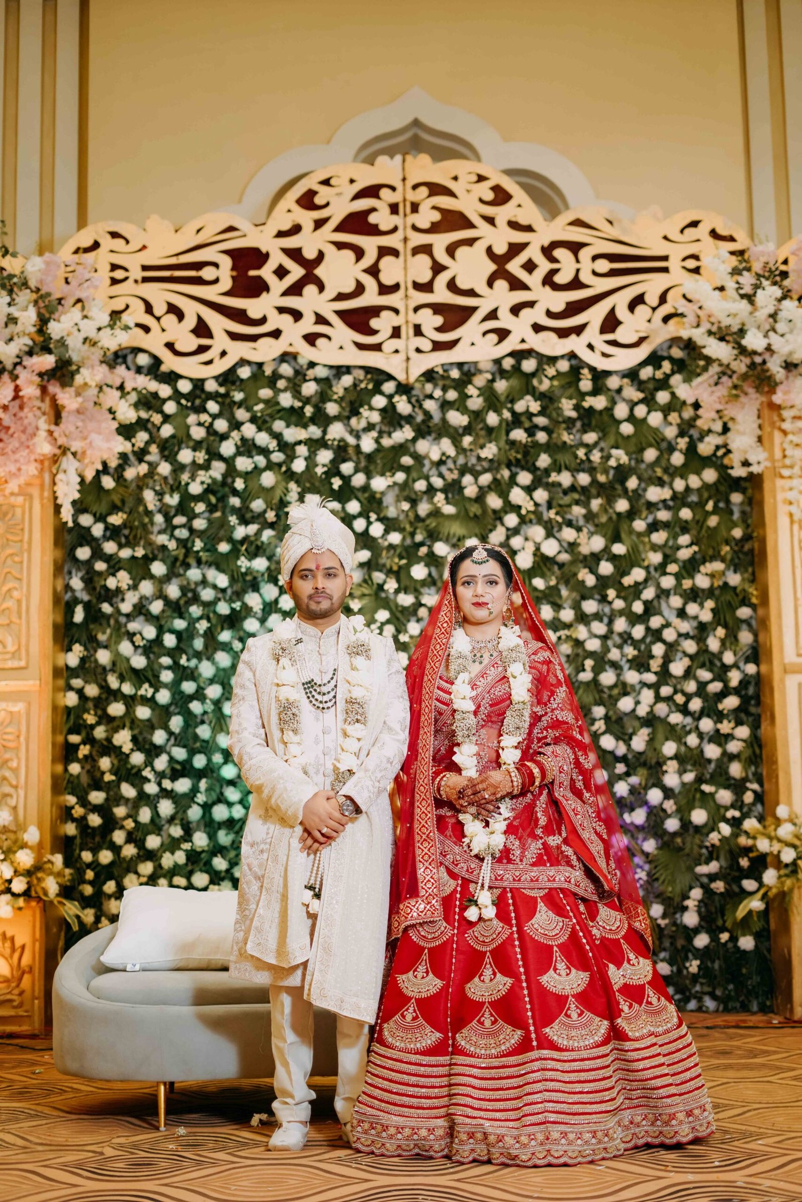 Wedding photograph of Krishna & Dhruvika by The Silver Frame Studio