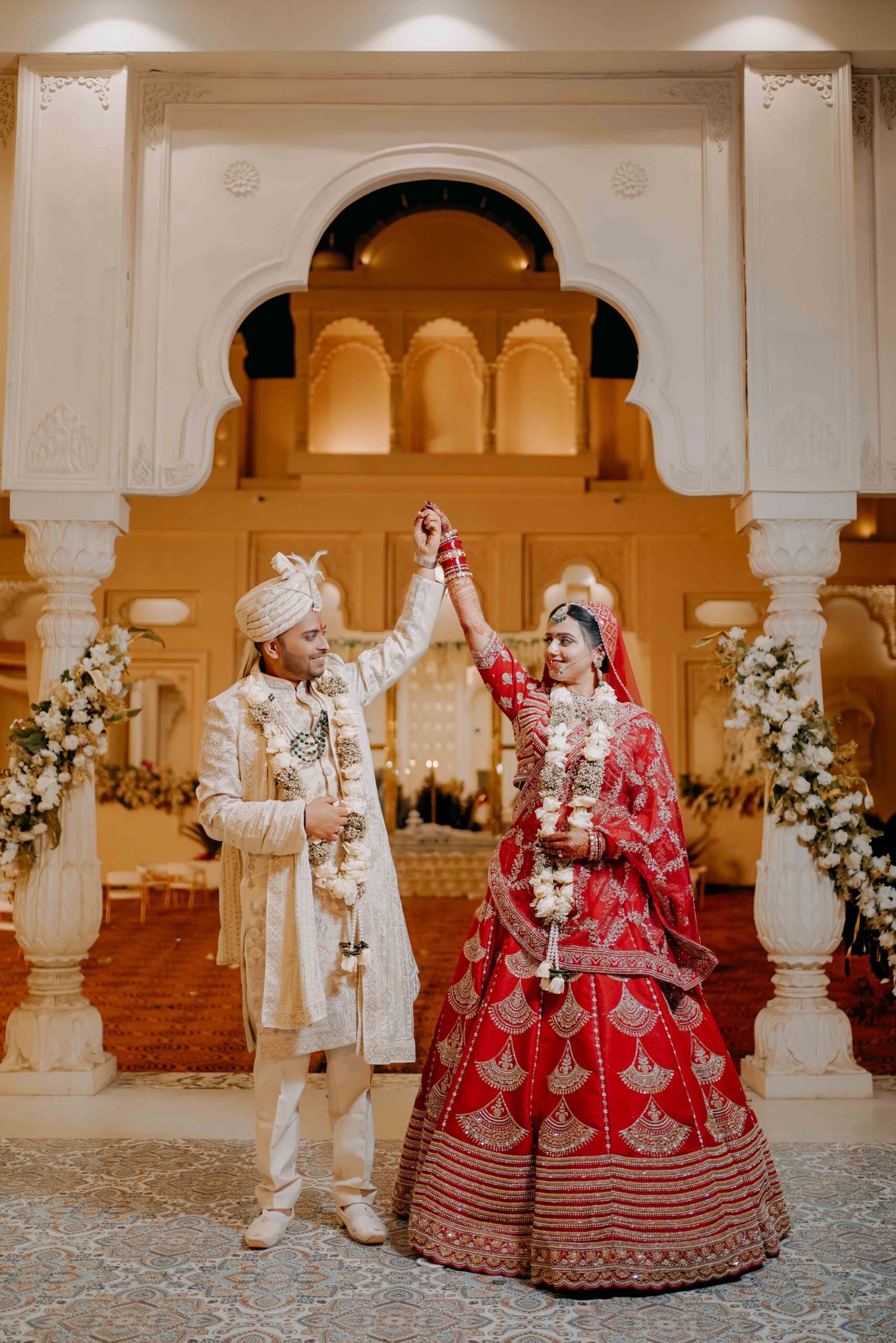 Wedding photograph of Krishna & Dhruvika by The Silver Frame Studio