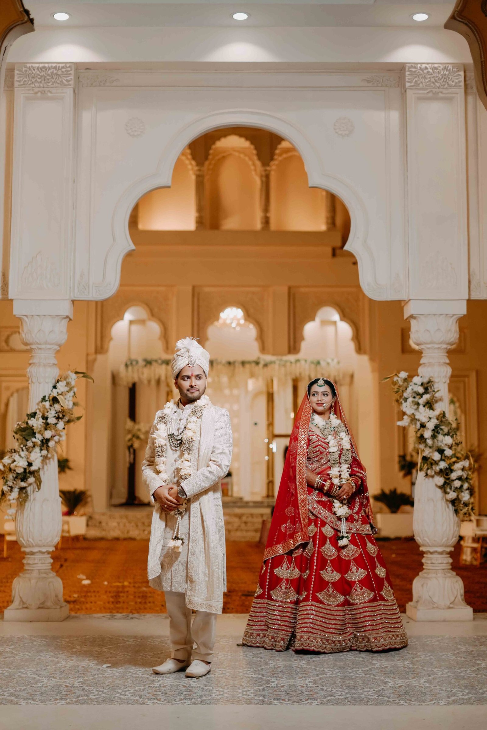 Wedding photograph of Krishna & Dhruvika by The Silver Frame Studio