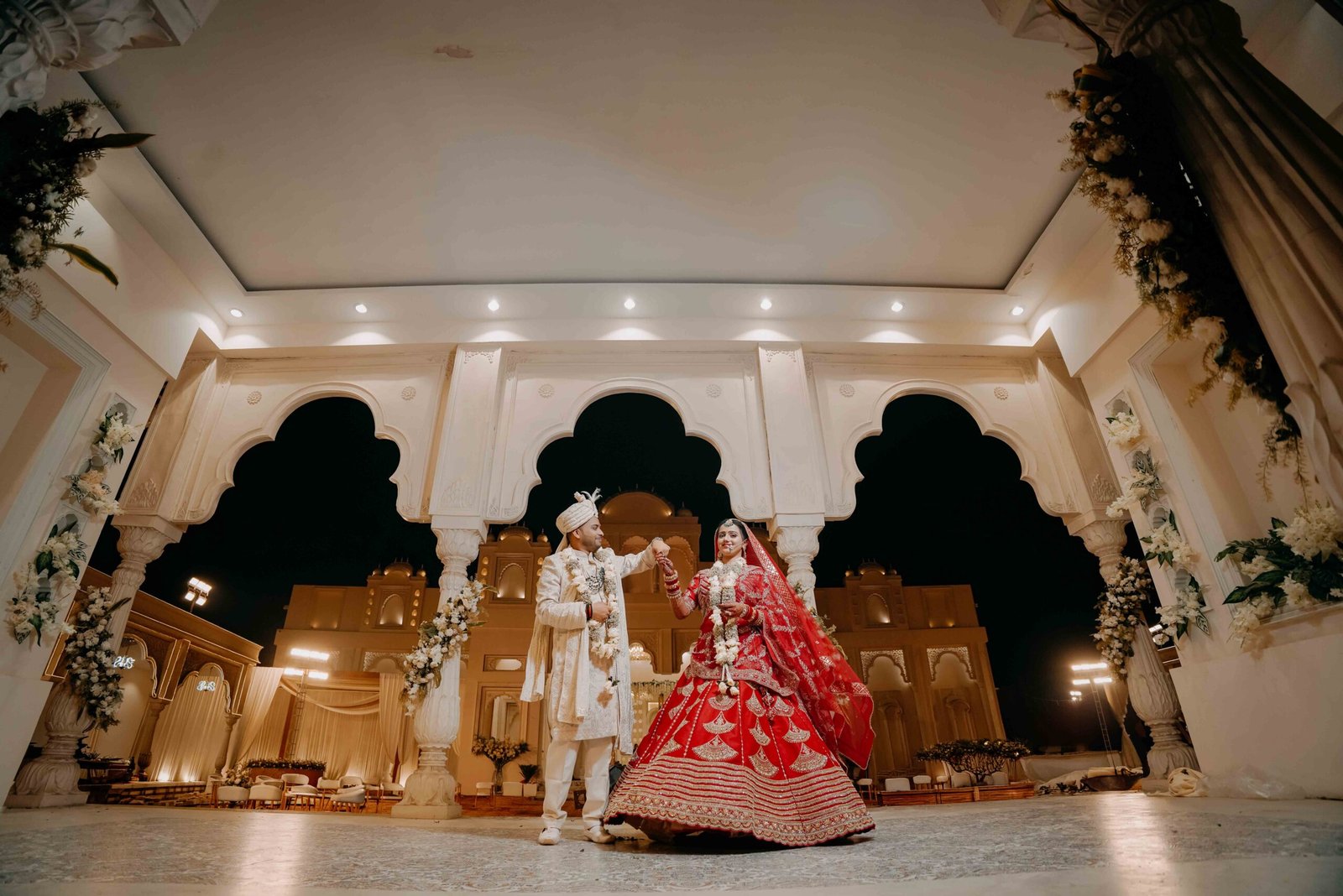 Wedding photograph of Krishna & Dhruvika by The Silver Frame Studio