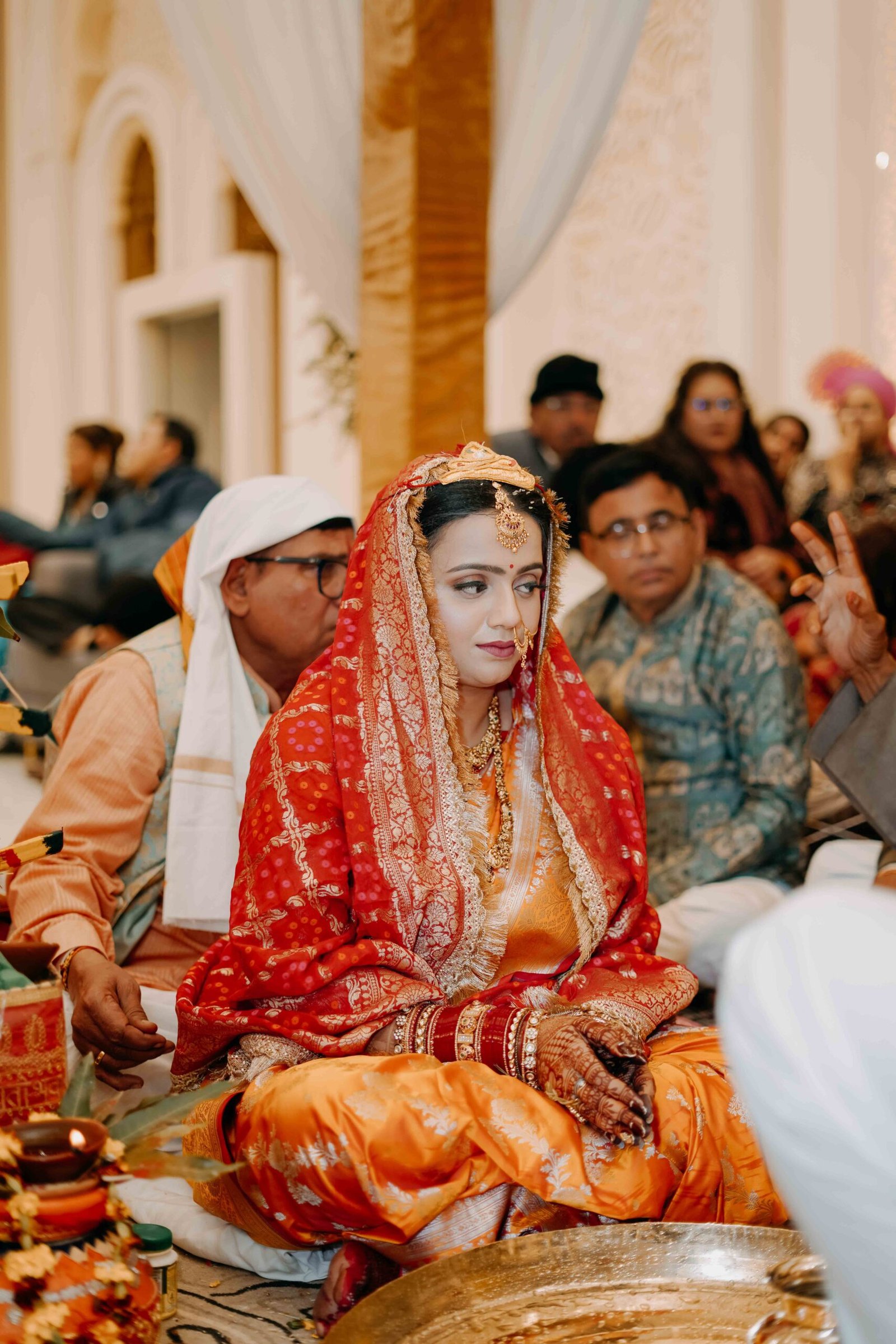 Wedding photograph of Krishna & Dhruvika by The Silver Frame Studio
